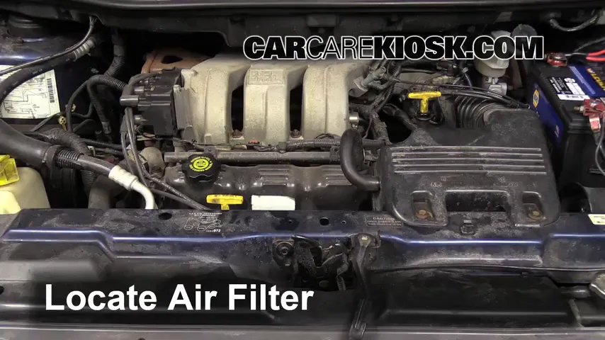 2000 Plymouth Voyager 3.3L V6 Filtro de aire (motor) Cambio